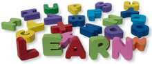 Load image into Gallery viewer, Multicolor alphabet learning wood block puzzle