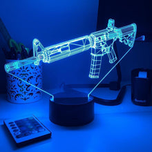 Load image into Gallery viewer, Rifle 5.56 Firearm - 3D Optical Illusion Lamp