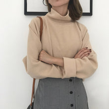 Load image into Gallery viewer, Women Sweater Casual Loose Turtleneck Knitted Jumpers