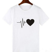 Load image into Gallery viewer, Women Fashion Graphic Print Love Tshirts