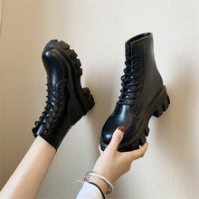 Load image into Gallery viewer, Spring Black Leather Oxford Shoes