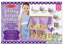 Load image into Gallery viewer, Pretty Purple Dollhouse 3-D Puzzle

