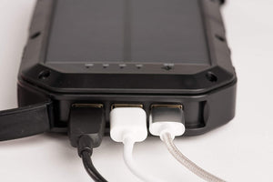 Solar Charger Solar Mobile Power Supply Wireless Charging 20,000mAh Capacity Solar Cell Phone Charger Three USB Interface
