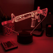 Load image into Gallery viewer, Rifle 5.56 Firearm - 3D Optical Illusion Lamp
