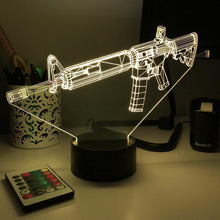Load image into Gallery viewer, Rifle 5.56 Firearm - 3D Optical Illusion Lamp
