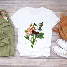 Load image into Gallery viewer, Women Flower Lady Fashion Short Sleeve Aesthetic Clothes
