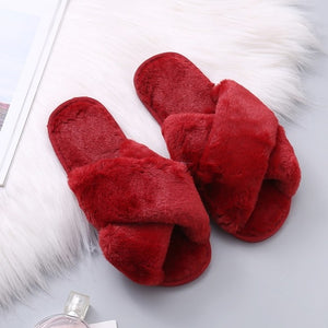 Women Home Slippers Winter Warm Shoes