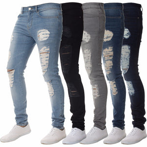 Mens Solid Color Jeans