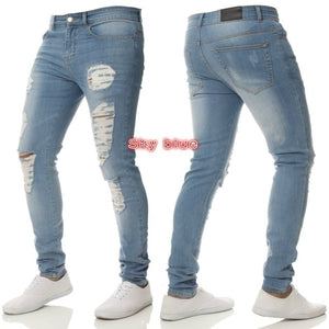 Mens Solid Color Jeans