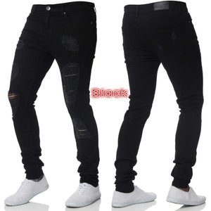 Mens Solid Color Jeans