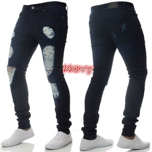 Mens Solid Color Jeans