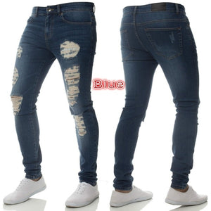 Mens Solid Color Jeans