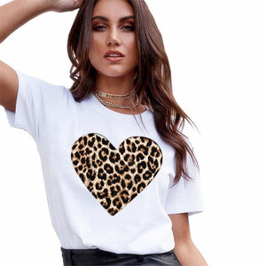 Women Fashion Graphic Print Love Tshirts