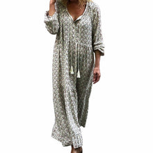 Load image into Gallery viewer, Dropship Autumn Boho Printed Dress
